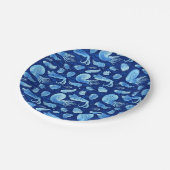 Oude zeeen: Trilobites, Anomalocaris.. Papieren Bordje (Gekanteld)