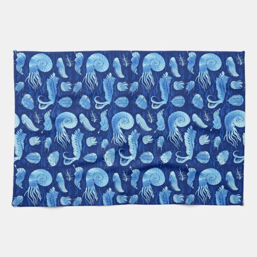 Oude zeeen: Trilobites, Anomalocaris... Theedoek (Horizontaal)