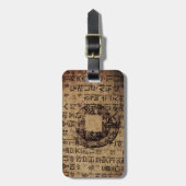 Oude zeehond, Nou Being, Tea & Tao - China Bagagelabel (Voorkant verticaal)