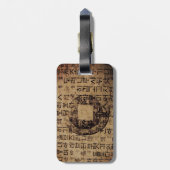 Oude zeehond, Nou Being, Tea & Tao - China Bagagelabel (Achterkant verticaal)