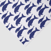 Oude zeekoeien silhouet tekening blauw tissuepapier (Detail)