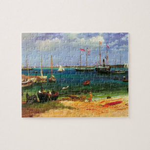 Oude zeelandschap, Nassau Haven van Bierstadt Legpuzzel