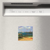 Oude zeelandschap, Nassau haven van Bierstadt Magneet (Insitu (Vaatwasser))