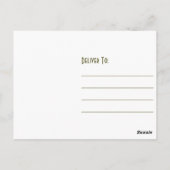 Oude zeemeermin & zeester ansichtkaart briefkaart (Achterkant)