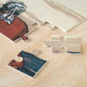 Oude zeerovers, gestrand op een onbewoond eiland legpuzzel (Zijkant)