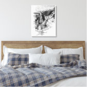 Oude zeerovers, Sir Henry Morgan in de Oceaan Canvas Afdruk (Insitu (Slaapkamer))