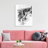 Oude zeerovers, Sir Henry Morgan in de Oceaan Canvas Afdruk (Insitu (Woonkamer))