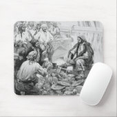 Oude zeerovers tellen hun schatten en buit muismat (Met muis)