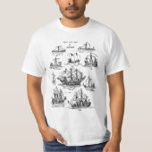 OUDE ZEESCHEPEN T-SHIRT (Voorkant)