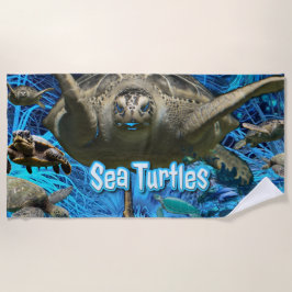 Oude Zeeschildpadden Zomer Strandlaken