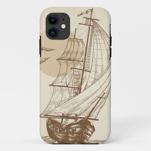 Oude zeilboot Case-Mate iPhone case (Achterkant)