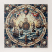 Oude zeilschepen Engeland Noorwegen Finland V3 Legpuzzel (Verticaal)