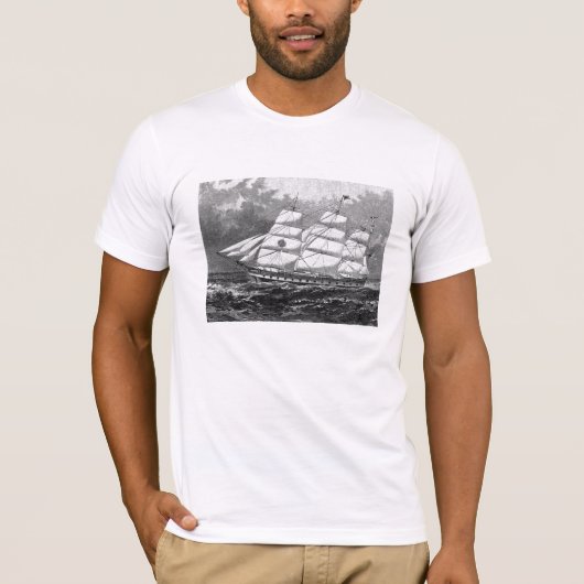 Oude zeilschepen t-shirt (Voorkant)