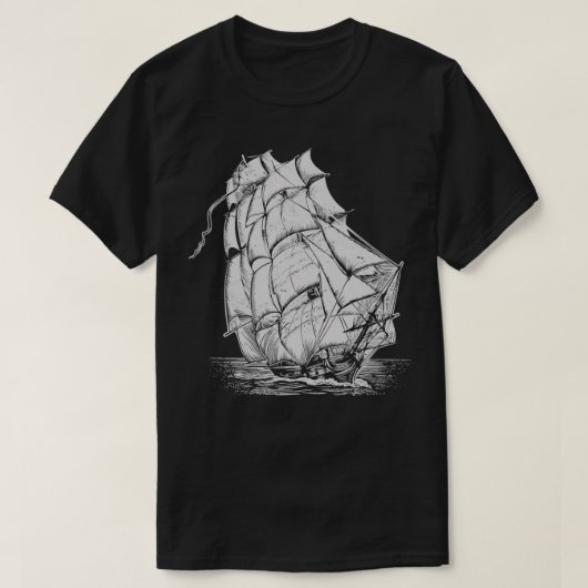 Oude zeilschepen t-shirt (Design voorkant)