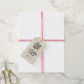 Oude zelfgemaakte maïssiroop keukenlabel cadeaulabel (Met Touw)