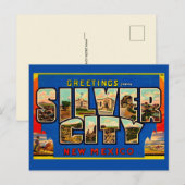 Oude zilveren stad NM Groet Briefkaart (Voorkant / Achterkant)