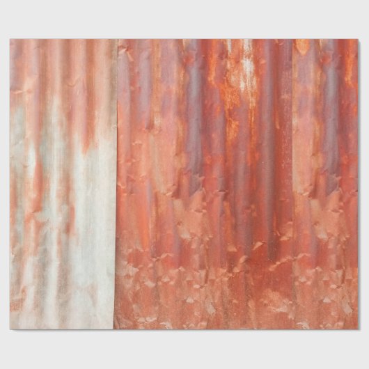 Oude zinkachtergrond in  stijl. Rustwand Cadeaupapier (Vlak)