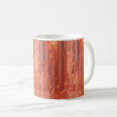 Oude zinkachtergrond in  stijl. Rustwand Koffiemok (Voorkant rechts)