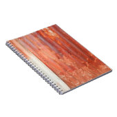 Oude zinkachtergrond in stijl. Rustwand Notitieboek (Rechterzijde)