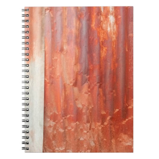 Oude zinkachtergrond in stijl. Rustwand Notitieboek (Voorkant)