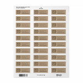 Oude Zodiac - Ram Etiket (Full Sheet)