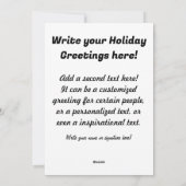 Oude Zoete Kerstkat Aquarel Feestdagenkaart (Achterkant)