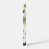 Oude Zoete Teddybeer Patroon iPhone 15 Case (Linkerkant)