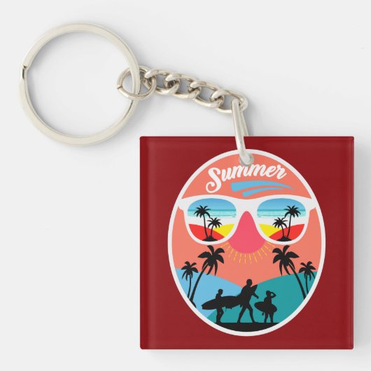 Oude Zomer Design-68265 Sleutelhanger (Voorkant)