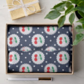 Oude Zomer Marine, Wit & Rode Kersen Tissuepapier (Geschenk)
