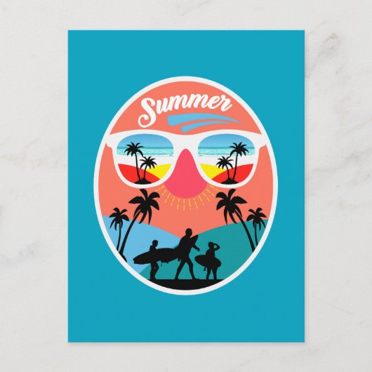Oude Zomer Ontwerp-68265 Briefkaart (Voorkant)