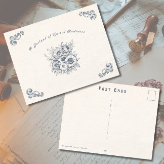 Oude zomervakantieansichtkaart uit het Victoriaans Briefkaart