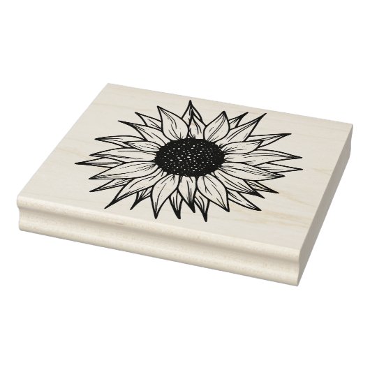 Oude Zonnebloem Rubberstempel (Stempel)
