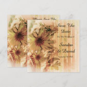 Oude Zonnebloem Save The Date Aankondiging (Voorkant / Achterkant)