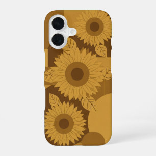 Oude zonnebloem trio iPhone 16 hoesje