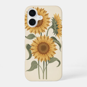 Oude zonnebloemen in bloei iPhone 16 hoesje