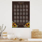  Oude zonnebloemen Zitgrafiek 250 Poster (Keuken)