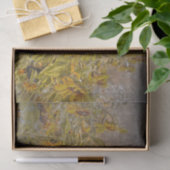 Oude zonnebloemveld helder geel versleten tissuepapier (Geschenk)
