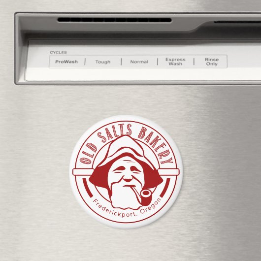 Oude zout bakkerij Rood en witte magneet (Insitu (Vaatwasser))