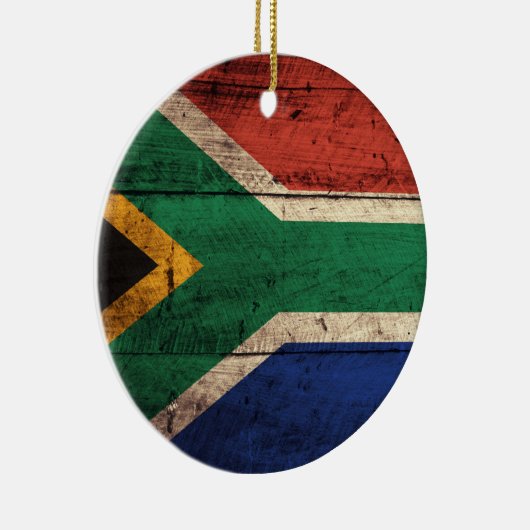 Oude Zuid-Afrikaanse vlag Keramisch Ornament (Rechts)