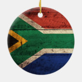 Oude Zuid-Afrikaanse vlag Keramisch Ornament (Achterkant)