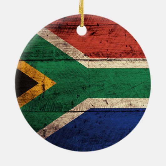 Oude Zuid-Afrikaanse vlag Keramisch Ornament (Achterkant)