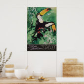 Oude Zuid-Amerika Reisposter Print Europa (Keuken)