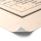 Oude Zuid-Amerikaanse routekaart voor de commercië Poster (Hoek)