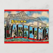 Oude Zuid-Carolina Groet Briefkaart (Voorkant)