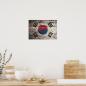 Oude Zuid-Koreaanse vlag Poster (Keuken)