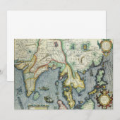 Oude Zuidoost-Aziatische kaart door Mercator / Hon (Voorkant / Achterkant)