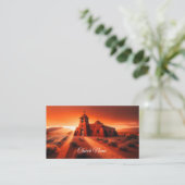 Oude Zuidwestelijke Adobe Kerk Visitekaartje (Staand voorkant)