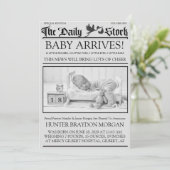 Oude Zwart & Wit Stijl Nieuwsbrief Aankondiging Ge (Staand voorkant)