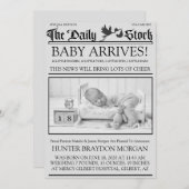 Oude Zwart & Wit Stijl Nieuwsbrief Aankondiging Ge (Voorkant / Achterkant)