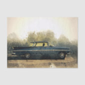 oude zwarte autoontkoppeling tissuepapier (Voorkant)